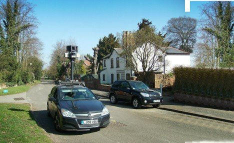 the google earth car. google earth street view uk