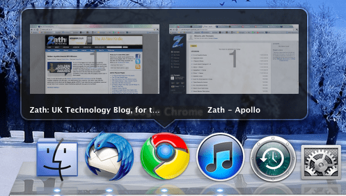 Screen shot 2010 11 01 at 22.08.37 HyperDock for Mac OS X Preview (Aero Peek Equivalent)